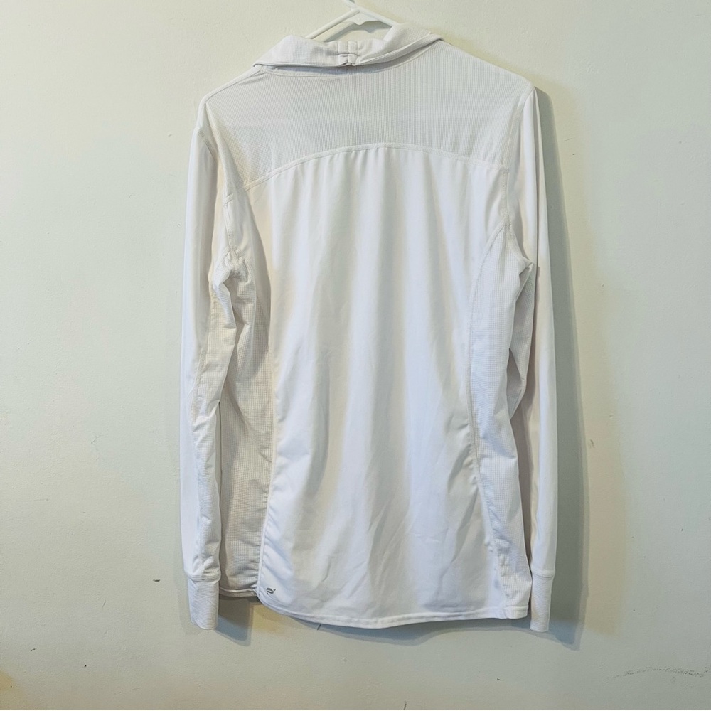Fabletics White Pullover Performance Jacket Size … - image 3
